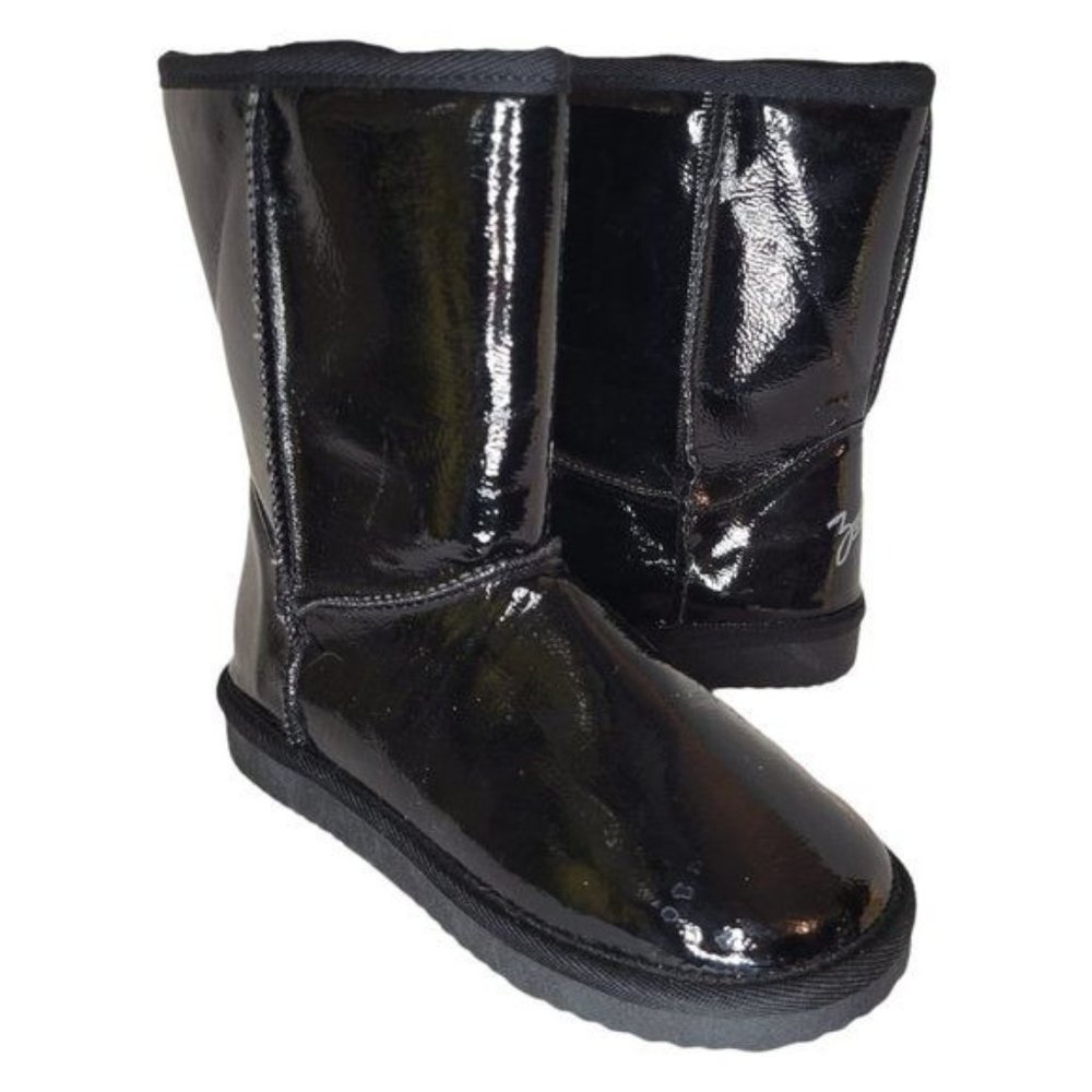 ZODIAC American Original TRICIA Black Patent Boots Women's Sz. 5 (Fit like 6.5)